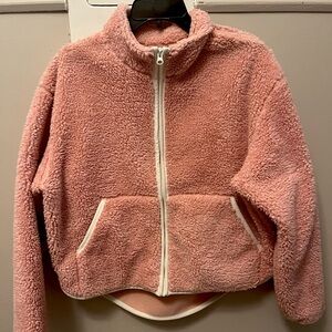 Smash + Tess - Smash & Tess toasty teddy zip up rose pink size medium worn twice